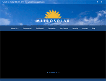 Tablet Screenshot of metrosolar.com